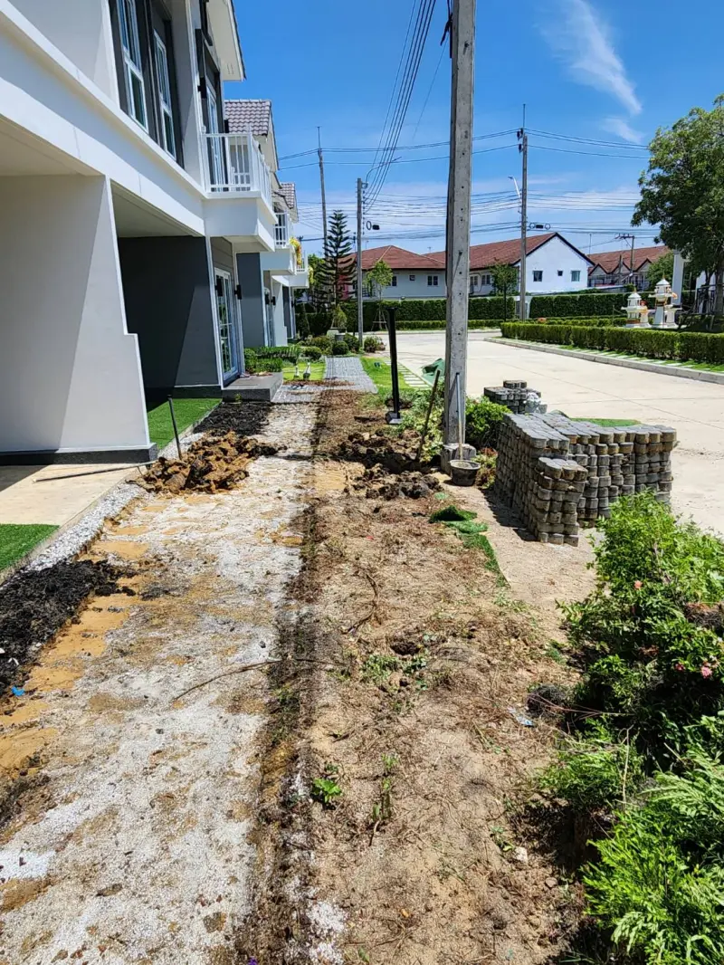 จัดสวน บ้านตัวอย่าง บางปู แลนด์ 58