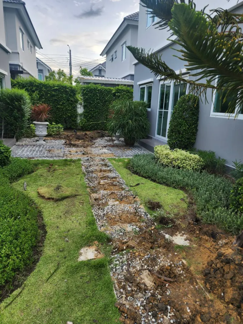 จัดสวน บ้านตัวอย่าง บางปู แลนด์ 58